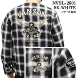 VANSON バンソン チェック柄 ZIPカーデ ジャケット nvsl-2501