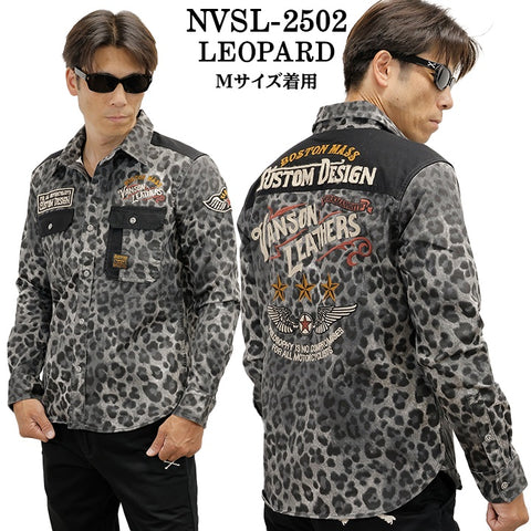VANSON DENIM L/S SHIRT バンソン デニム 長袖シャツ nvsl-2502