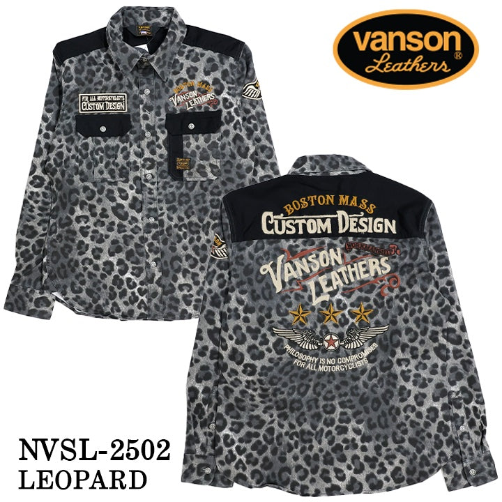 VANSON DENIM L/S SHIRT バンソン デニム 長袖シャツ nvsl-2502