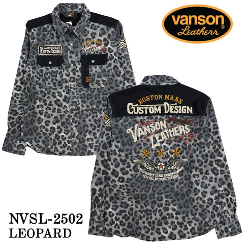 VANSON DENIM L/S SHIRT バンソン デニム 長袖シャツ nvsl-2502