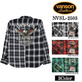 VANSON MULTI CHECK L/S SHIRT バンソン マルチカラー チェック 長袖シャツ nvsl-2503
