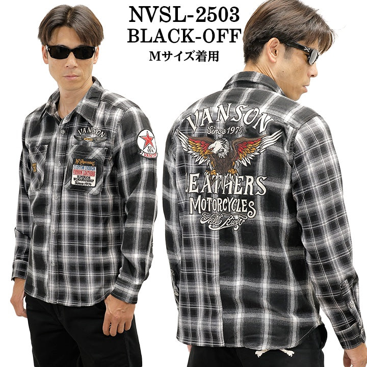 VANSON MULTI CHECK L/S SHIRT バンソン マルチカラー チェック 長袖シャツ nvsl-2503