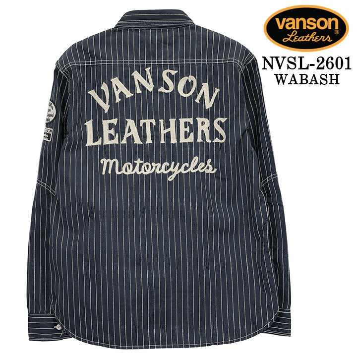 VANSON DENIM L/S SHIRT バンソン デニム 長袖シャツ nvsl-2601