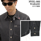 VANSON バンソン 長袖シャツ ワンポイントツイルシャツ nvsl-803-nc