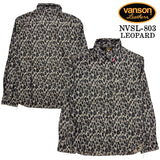 VANSON L/S SHIRT バンソン 長袖シャツ ワンポイント シャツ nvsl-803-r