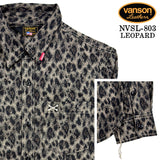 VANSON L/S SHIRT バンソン 長袖シャツ ワンポイント シャツ nvsl-803-r