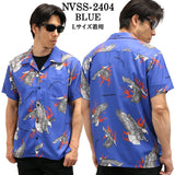 VANSON バンソン 開襟総柄シャツ 半袖シャツ nvss-2404