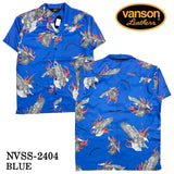 VANSON バンソン 開襟総柄シャツ 半袖シャツ nvss-2404