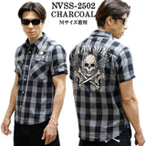 VANSON バンソン チェックシャツ 半袖シャツ nvss-2502