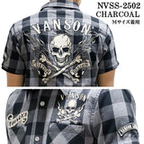 VANSON バンソン チェックシャツ 半袖シャツ nvss-2502