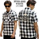 VANSON バンソン チェックシャツ 半袖シャツ nvss-2502