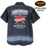 VANSON S/S DENIM SHIRT バンソン デニムシャツ 半袖シャツ nvss-2601