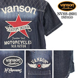 VANSON S/S DENIM SHIRT バンソン デニムシャツ 半袖シャツ nvss-2601
