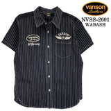 VANSON S/S DENIM SHIRT バンソン デニムシャツ 半袖シャツ nvss-2601