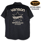 VANSON S/S DENIM SHIRT バンソン デニムシャツ 半袖シャツ nvss-2601