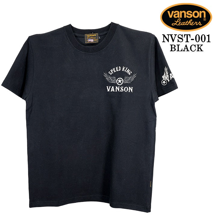 VANSON TEE S/S T-SHIRT STANDARD バンソン 天竺 半袖Tシャツ 定番 nvst-001