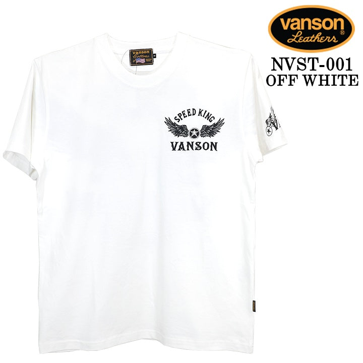 VANSON TEE S/S T-SHIRT STANDARD バンソン 天竺 半袖Tシャツ 定番 nvst-001