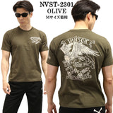 VANSON バンソン 天竺 半袖Tシャツ nvst-2301-r