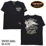 VANSON バンソン 天竺 半袖Tシャツ nvst-2301-r