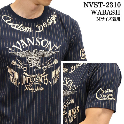 VANSON バンソン OE天竺 TEE 半袖Tシャツ nvst-2310