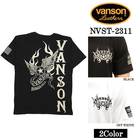 VANSON バンソン OE天竺 TEE 半袖Tシャツ nvst-2311