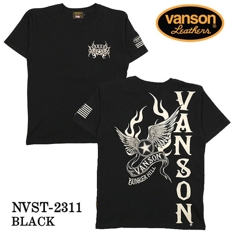 VANSON バンソン OE天竺 TEE 半袖Tシャツ nvst-2311