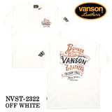 VANSON バンソン 天竺 半袖Tシャツ nvst-2322