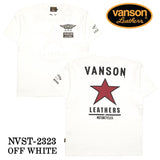 VANSON バンソン 天竺 半袖Tシャツ nvst-2323