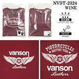 VANSON バンソン ドライ 半袖Tシャツ吸水速乾 UVカット nvst-2324