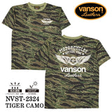 VANSON バンソン ドライ 半袖Tシャツ吸水速乾 UVカット nvst-2324