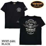 VANSON バンソン ドライ 半袖Tシャツ nvst-2401