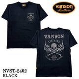 VANSON バンソン 天竺 半袖Tシャツ nvst-2402