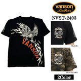 VANSON バンソン 天竺 半袖Tシャツ nvst-2403