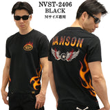 VANSON バンソン ベア天竺 半袖Tシャツ nvst-2406