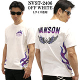 VANSON バンソン ベア天竺 半袖Tシャツ nvst-2406