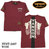 VANSON バンソン 天竺 半袖Tシャツ nvst-2407