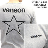 VANSON バンソン テレコ 半袖Tシャツ nvst-2408