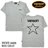 VANSON バンソン テレコ 半袖Tシャツ nvst-2408