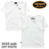 VANSON バンソン テレコ Vネック 半袖Tシャツ nvst-2409