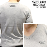 VANSON バンソン テレコ Vネック 半袖Tシャツ nvst-2409