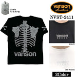 VANSON バンソン 50周年記念モデル ベア天竺 半袖Tシャツ nvst-2411