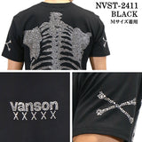 VANSON バンソン 50周年記念モデル ベア天竺 半袖Tシャツ nvst-2411