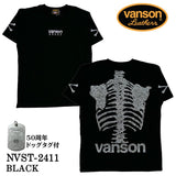 VANSON バンソン 50周年記念モデル ベア天竺 半袖Tシャツ nvst-2411