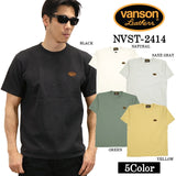 VANSON バンソン ヘヴィーオンス天竺 Made in USA 半袖Tシャツ nvst-2414