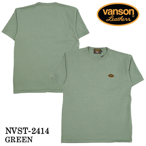 VANSON バンソン ヘヴィーオンス天竺 Made in USA 半袖Tシャツ nvst-2414