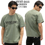 VANSON バンソン ヘヴィーオンス天竺 Made in USA ポケット 半袖Tシャツ nvst-2415