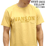 VANSON バンソン ヘヴィーオンス天竺 Made in USA ポケット 半袖Tシャツ nvst-2415