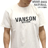 VANSON バンソン ヘヴィーオンス天竺 Made in USA ポケット 半袖Tシャツ nvst-2415