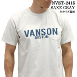 VANSON バンソン ヘヴィーオンス天竺 Made in USA ポケット 半袖Tシャツ nvst-2415