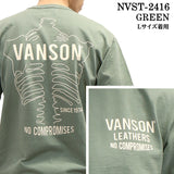 VANSON バンソン ヘヴィーオンス天竺 Made in USA 半袖Tシャツ nvst-2416